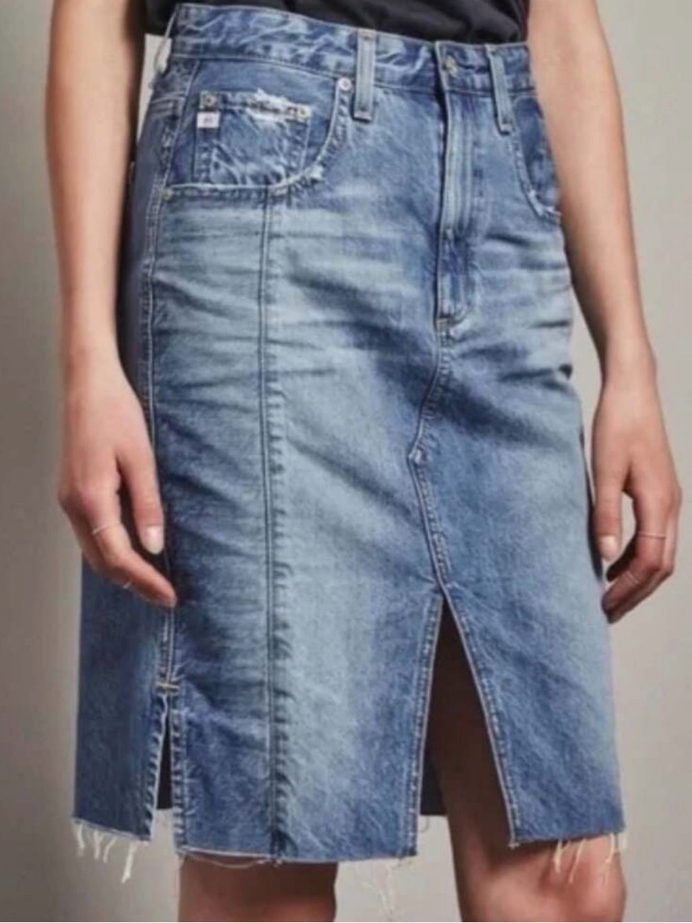 AG The Emery High Rise Denim Skirt Size 29 - Picture 2 of 7